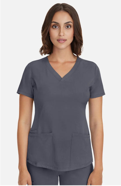 Women's Monica  V-Neck Scrub Top-HH Works by Healing Hands