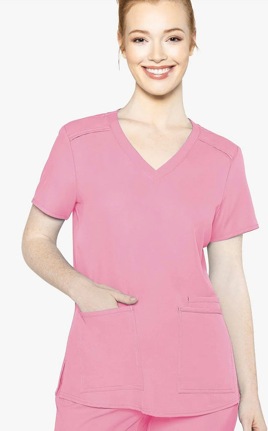 Med Couture Insight Women's 3 Pocket Scrub Top-2411